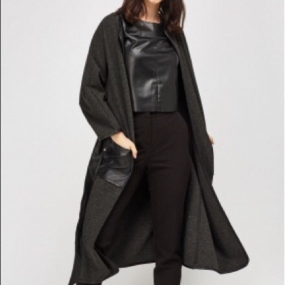 Black Contrast Cardigan